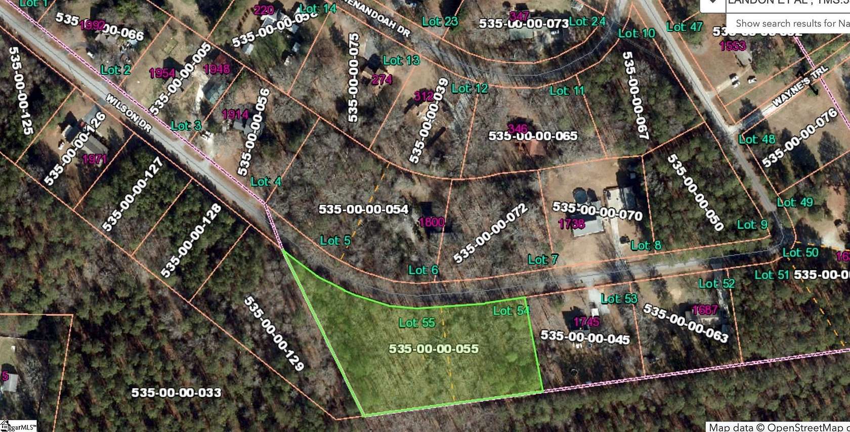 2.03 Acres of Residential Land for Sale in Laurens, South Carolina