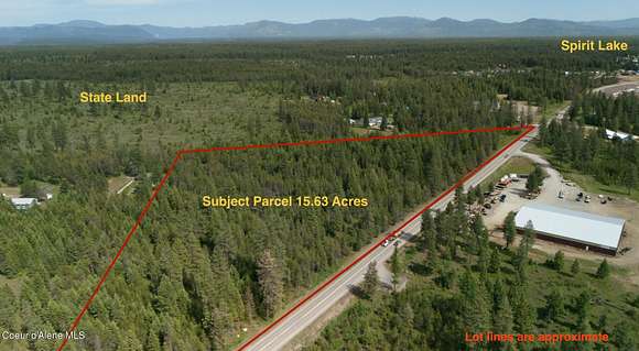 15.63 Acres of Land for Sale in Spirit Lake, Idaho