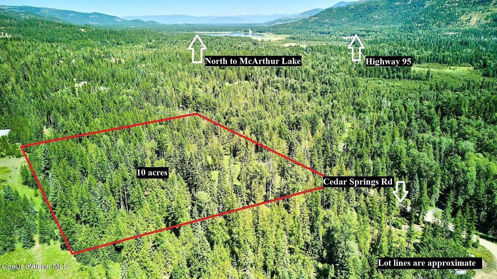 10 Acres of Residential Land for Sale in Sandpoint, Idaho