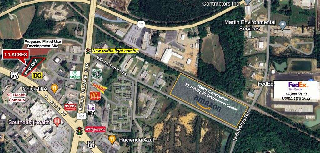 1.1 Acres of Commercial Land for Sale in Dothan, Alabama