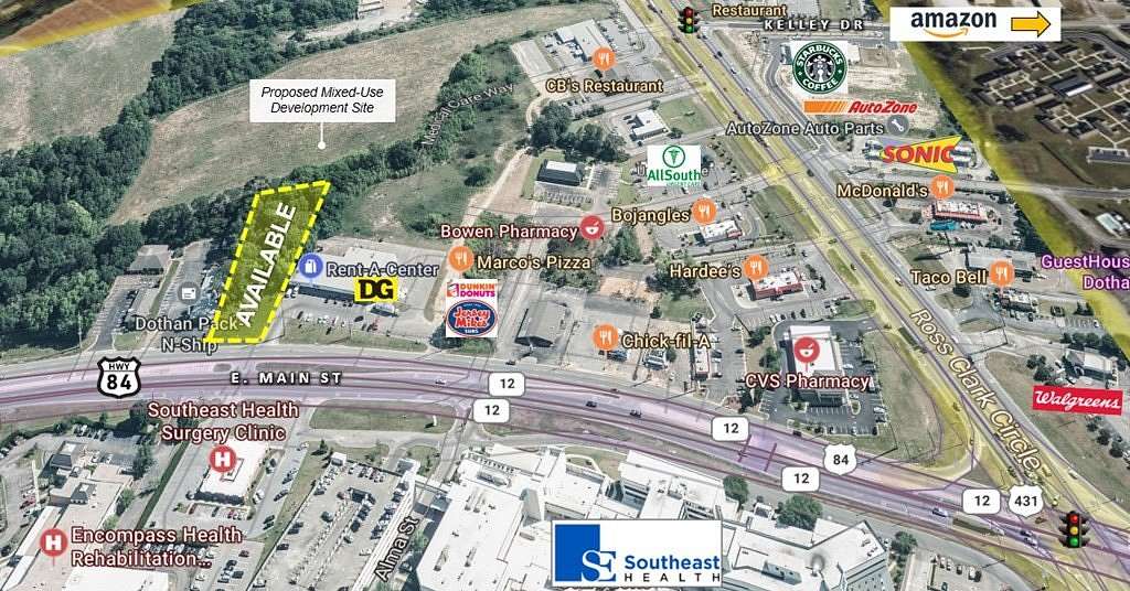 1.1 Acres of Commercial Land for Sale in Dothan, Alabama