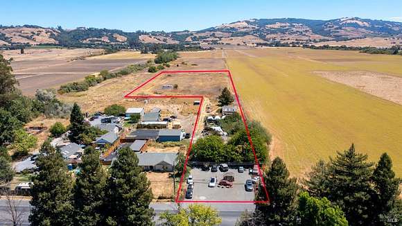 6.89 Acres of Residential Land with Home for Sale in Santa Rosa, California