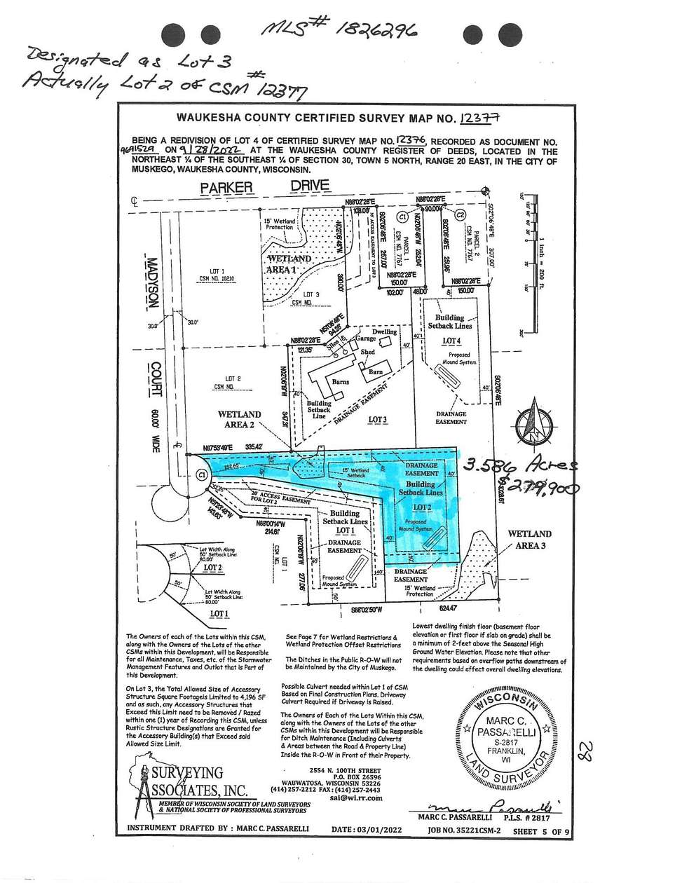 3.58 Acres of Land for Sale in Muskego, Wisconsin