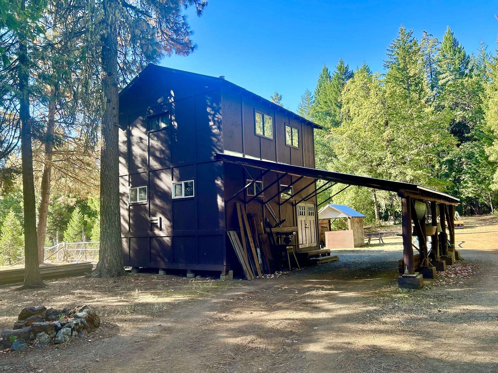 40 Acres of Recreational Land with Home for Sale in Burnt Ranch, California