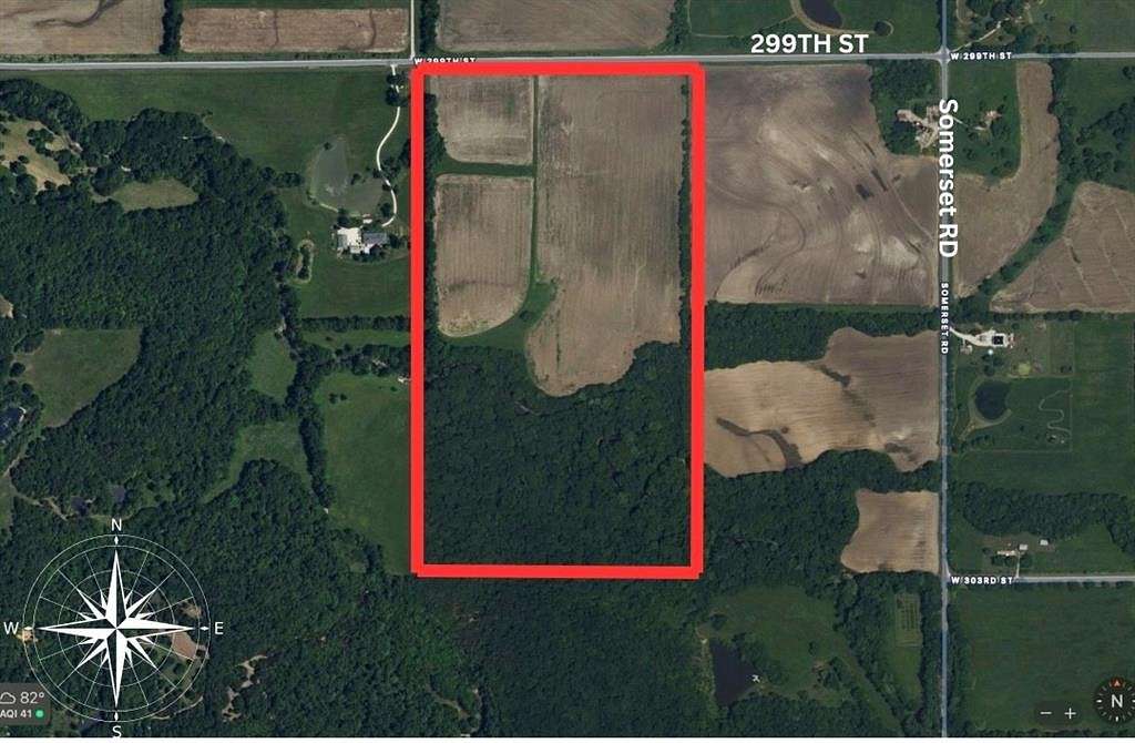 80 Acres of Recreational Land for Sale in Paola, Kansas