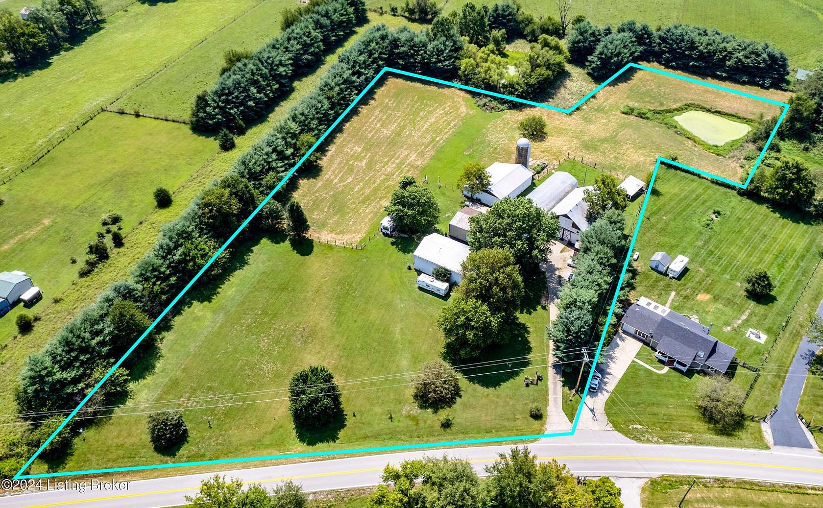 5 Acres of Land with Home for Sale in Shelbyville, Kentucky