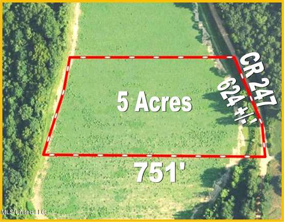 5 Acres of Land for Sale in Bruce, Mississippi