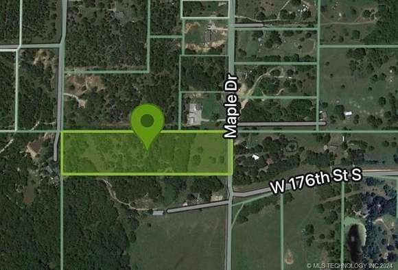 10 Acres of Residential Land for Sale in Kellyville, Oklahoma