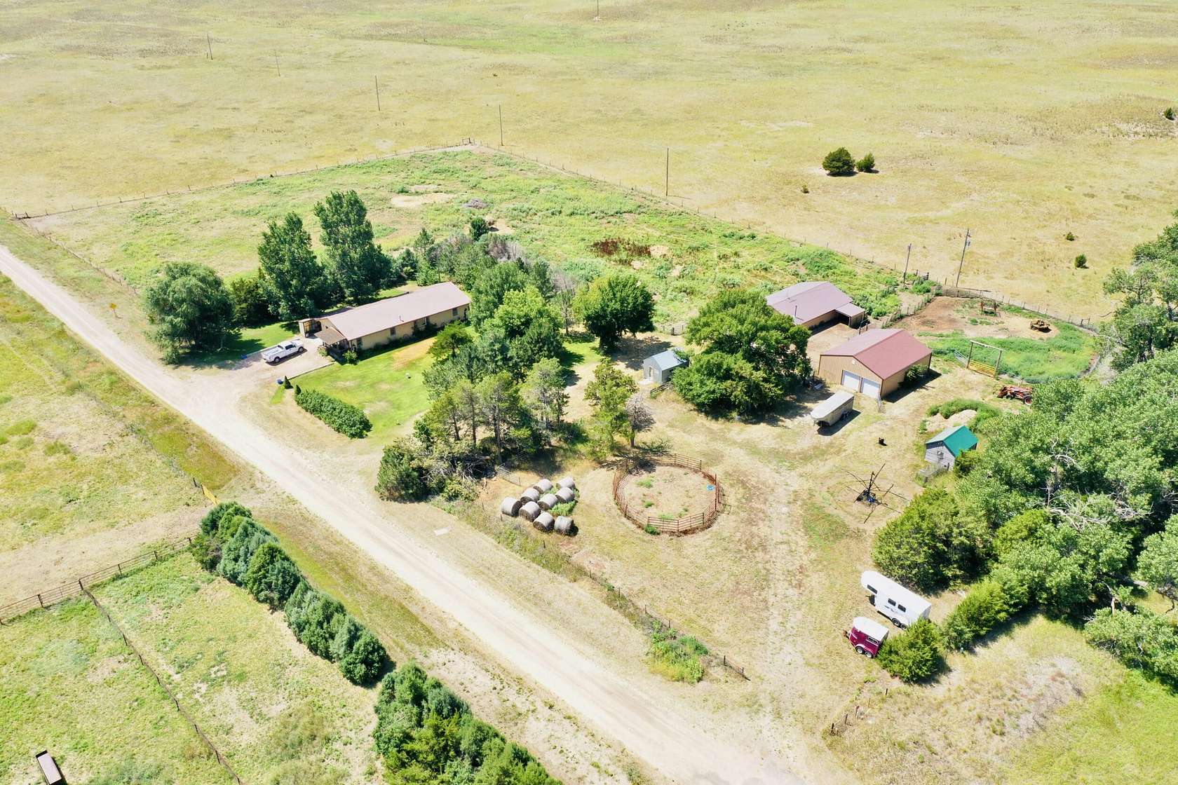 4.7 Acres of Land with Home for Sale in Kilgore, Nebraska