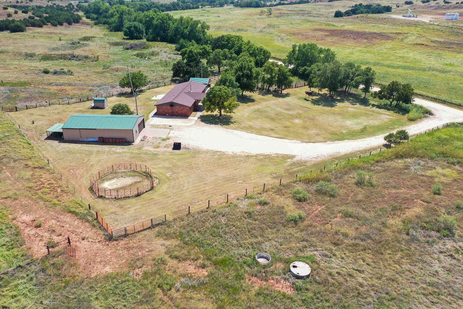 9.97 Acres of Residential Land with Home for Sale in Fairview, Oklahoma