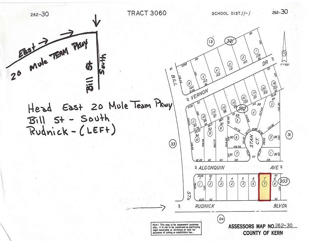 0.158 Acres of Residential Land for Sale in California City, California