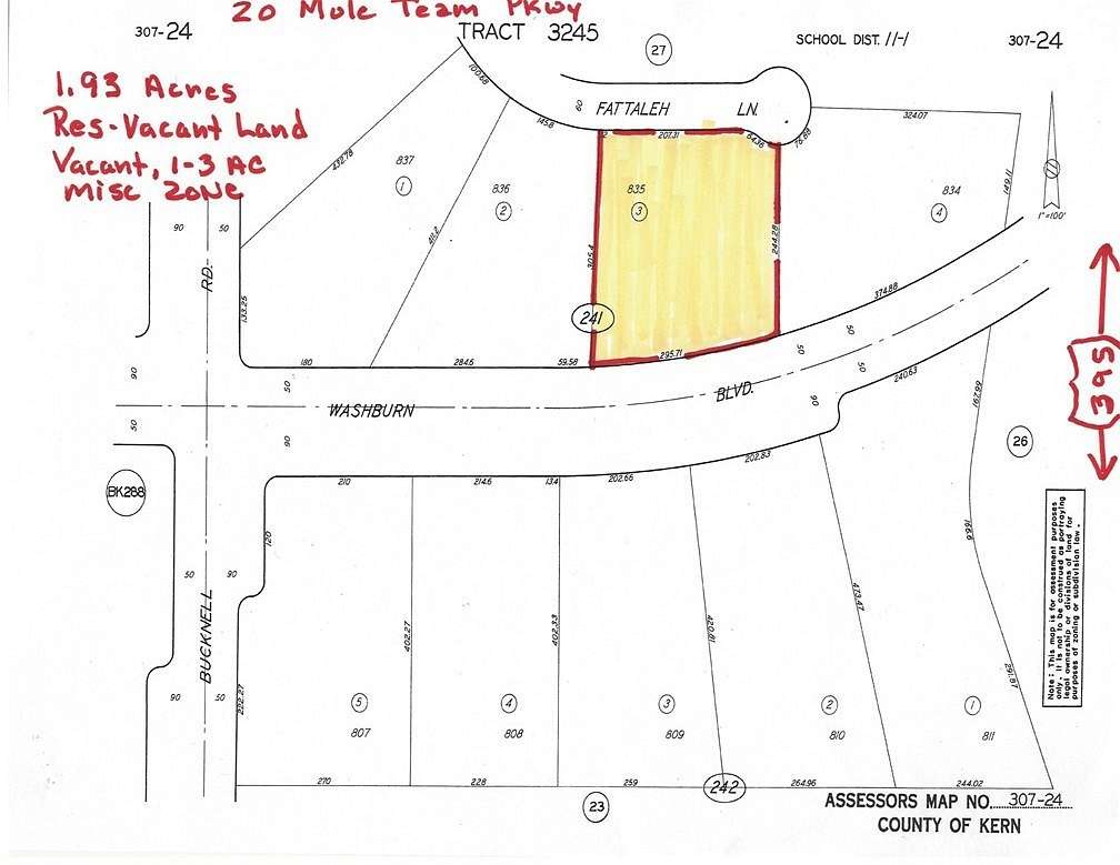 1 Acre of Residential Land for Sale in California City, California