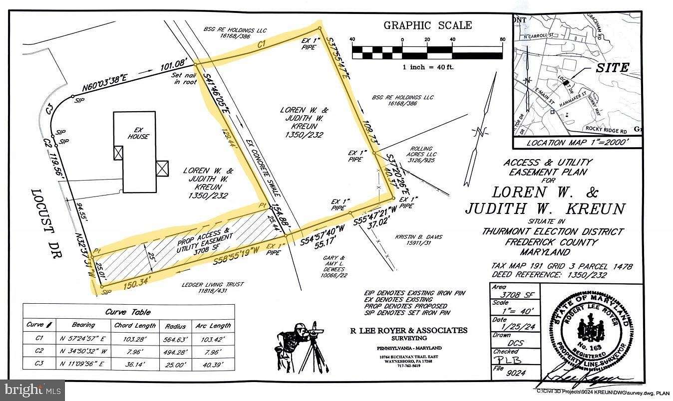 0.34 Acres of Land for Sale in Thurmont, Maryland