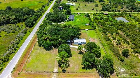 2.5 Acres of Residential Land with Home for Sale in Okeechobee, Florida