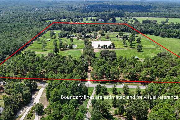 76.68 Acres of Land with Home for Sale in Aiken, South Carolina