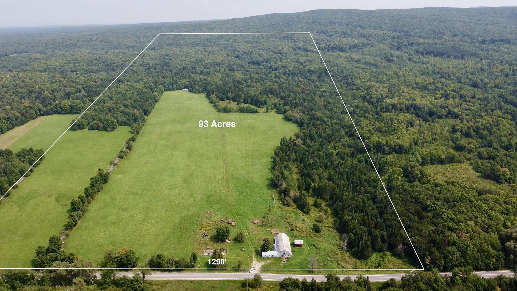 93 Acres of Recreational Land & Farm for Sale in Ellenburg Center, New York