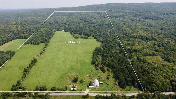 93 Acres of Recreational Land & Farm for Sale in Ellenburg Center, New York