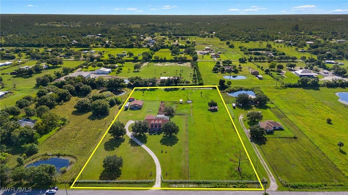 4.874 Acres of Residential Land with Home for Sale in Fort Myers, Florida