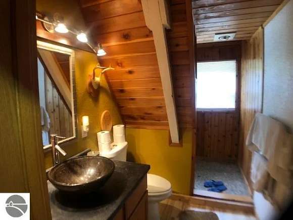 Bathroom with walk in shower