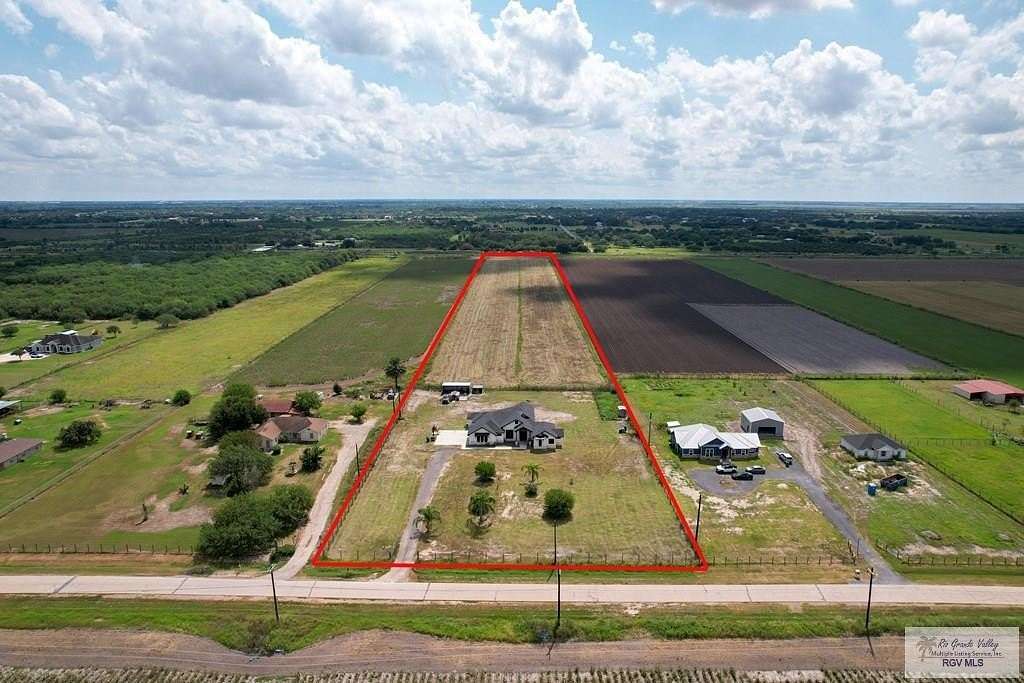 10.135 Acres of Land with Home for Sale in La Feria, Texas