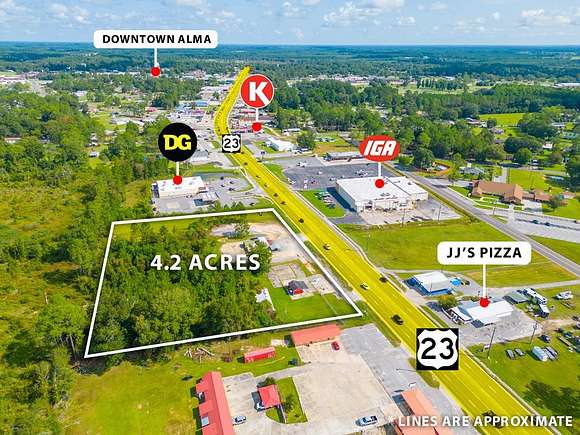 4.2 Acres of Commercial Land for Sale in Alma, Georgia