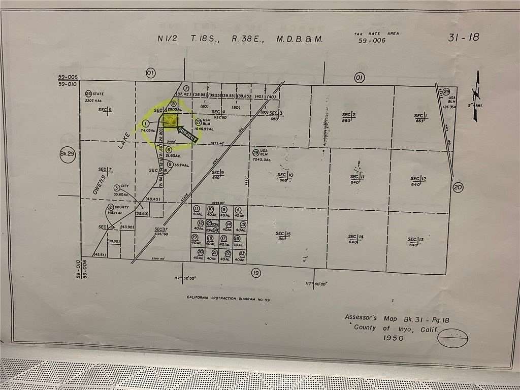 74.05 Acres of Recreational Land for Sale in Swansea, California