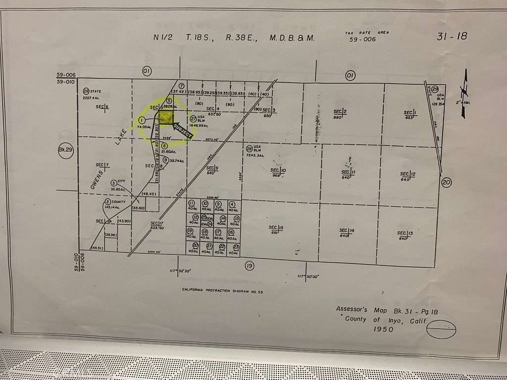 74.05 Acres of Recreational Land for Sale in Swansea, California