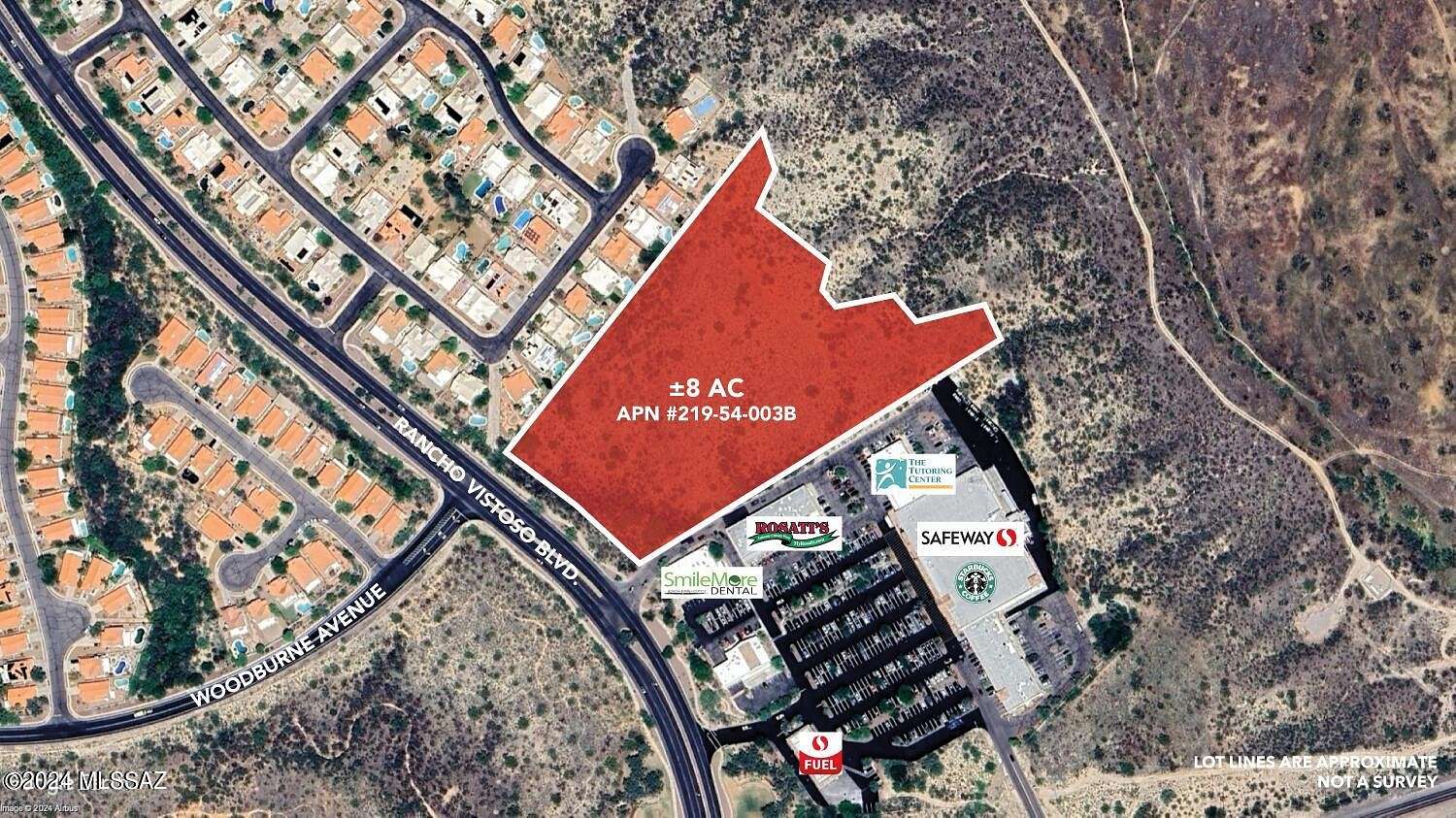 8.05 Acres of Commercial Land for Sale in Oro Valley, Arizona