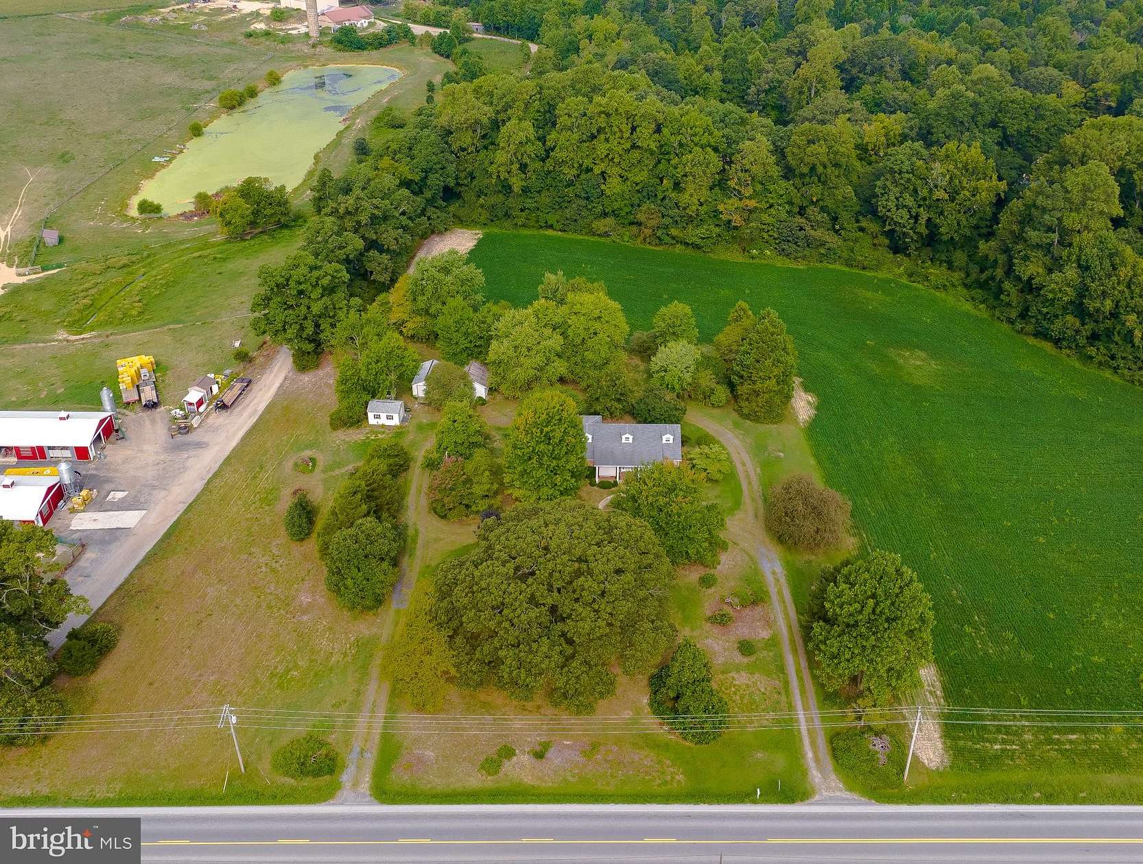 11.3 Acres of Land with Home for Sale in Mechanicsville, Maryland