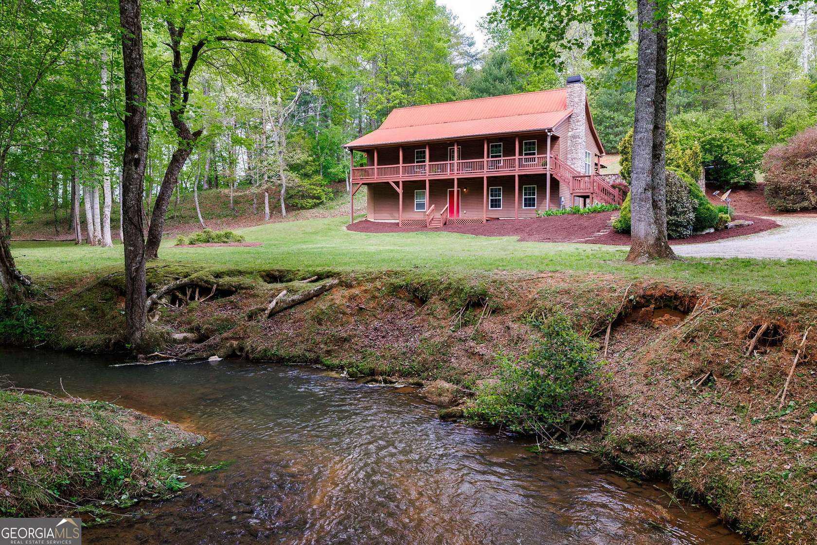 10.47 Acres of Recreational Land with Home for Sale in Clarkesville, Georgia