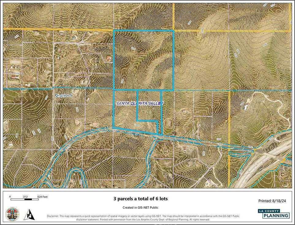 62.9 Acres of Land for Sale in Agua Dulce, California