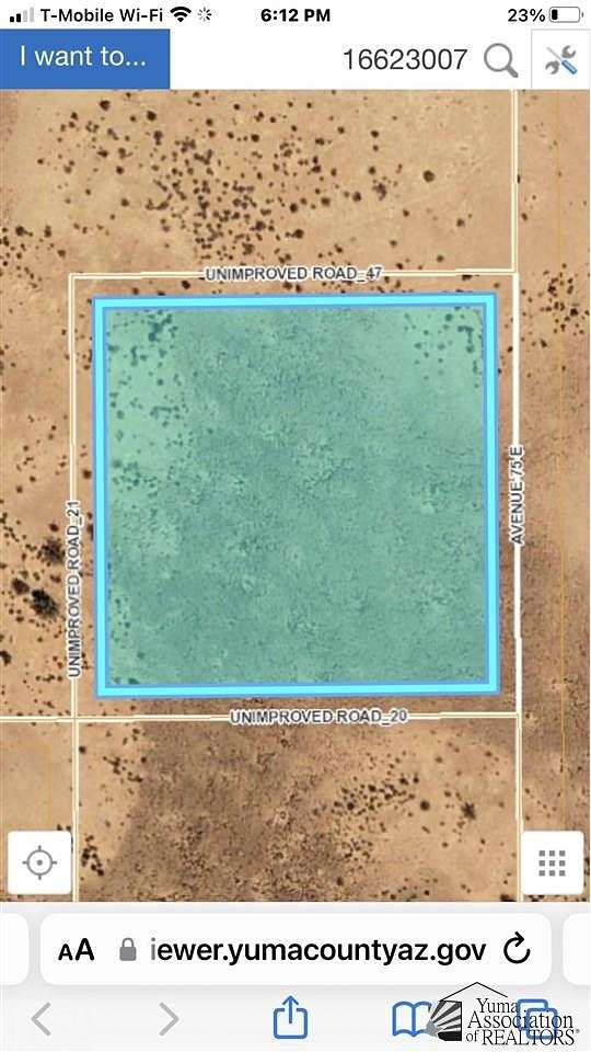 Residential Land for Sale in Dateland, Arizona