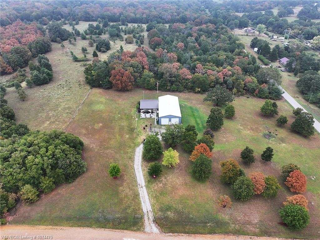 2.5 Acres of Residential Land with Home for Sale in Muldrow, Oklahoma