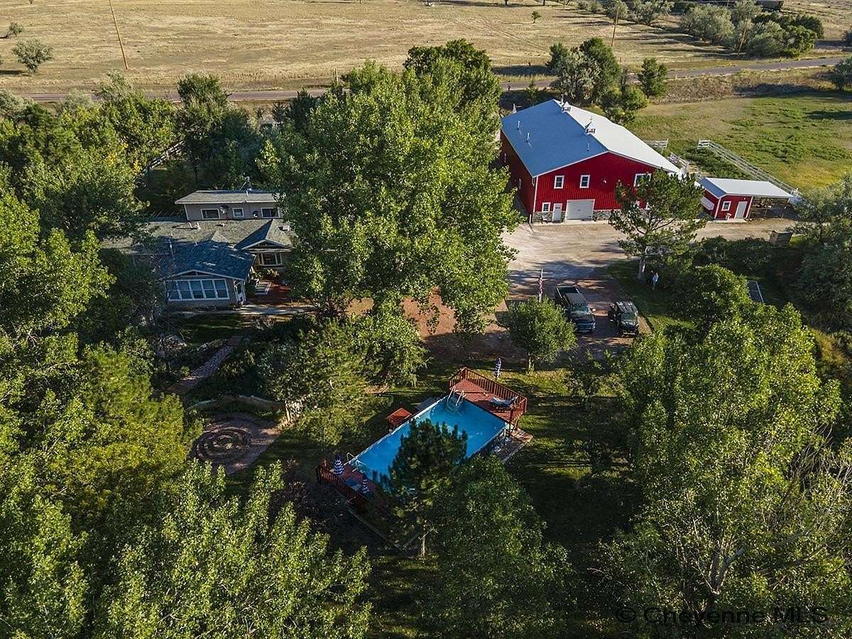 5.98 Acres of Land with Home for Sale in Wheatland, Wyoming