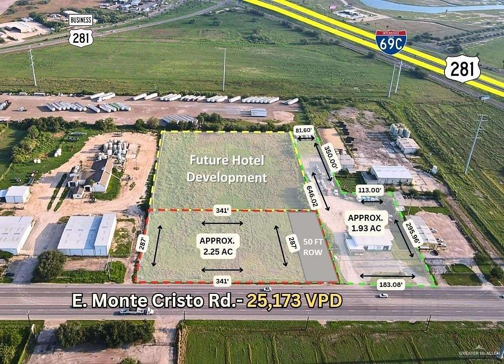 4.18 Acres of Commercial Land for Sale in Edinburg, Texas