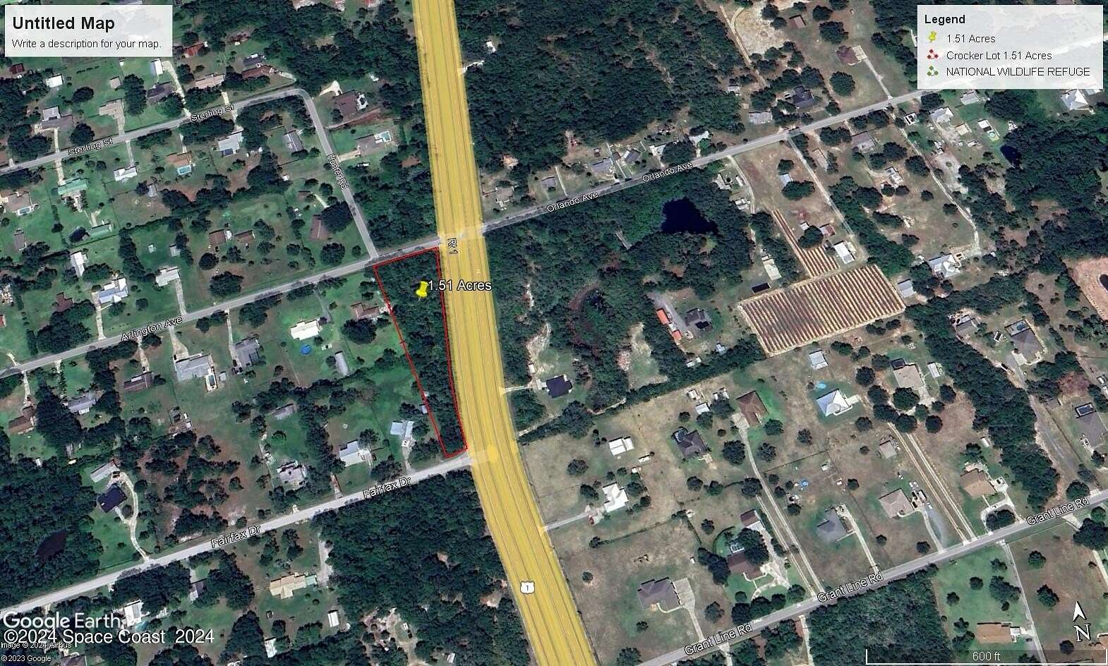 1.51 Acres of Residential Land for Sale in Mims, Florida