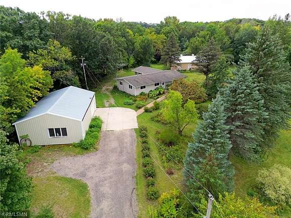 5.05 Acres of Land with Home for Sale in Maple Lake, Minnesota