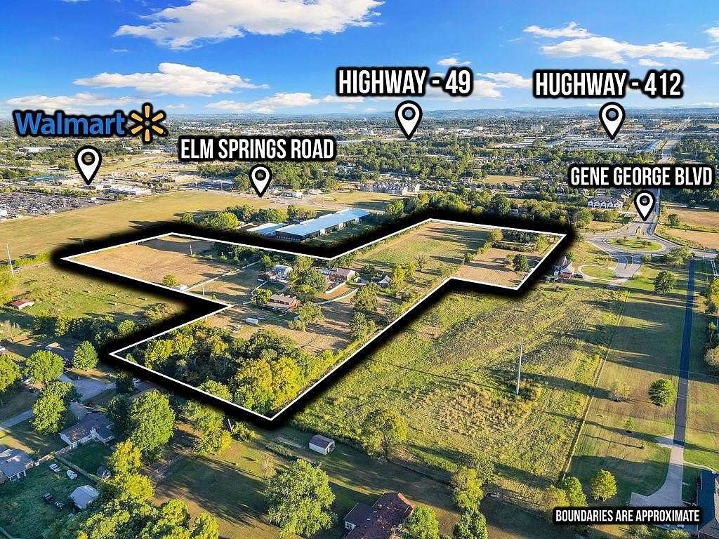 18 Acres of Improved Commercial Land for Sale in Springdale, Arkansas