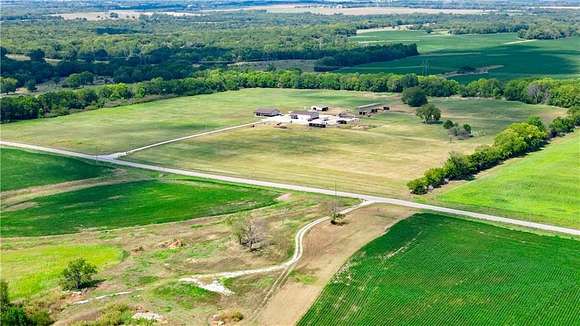 39.1 Acres of Agricultural Land with Home for Sale in La Cygne, Kansas