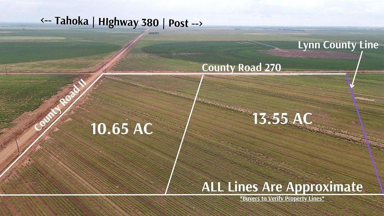 10.65 Acres of Land for Sale in Tahoka, Texas