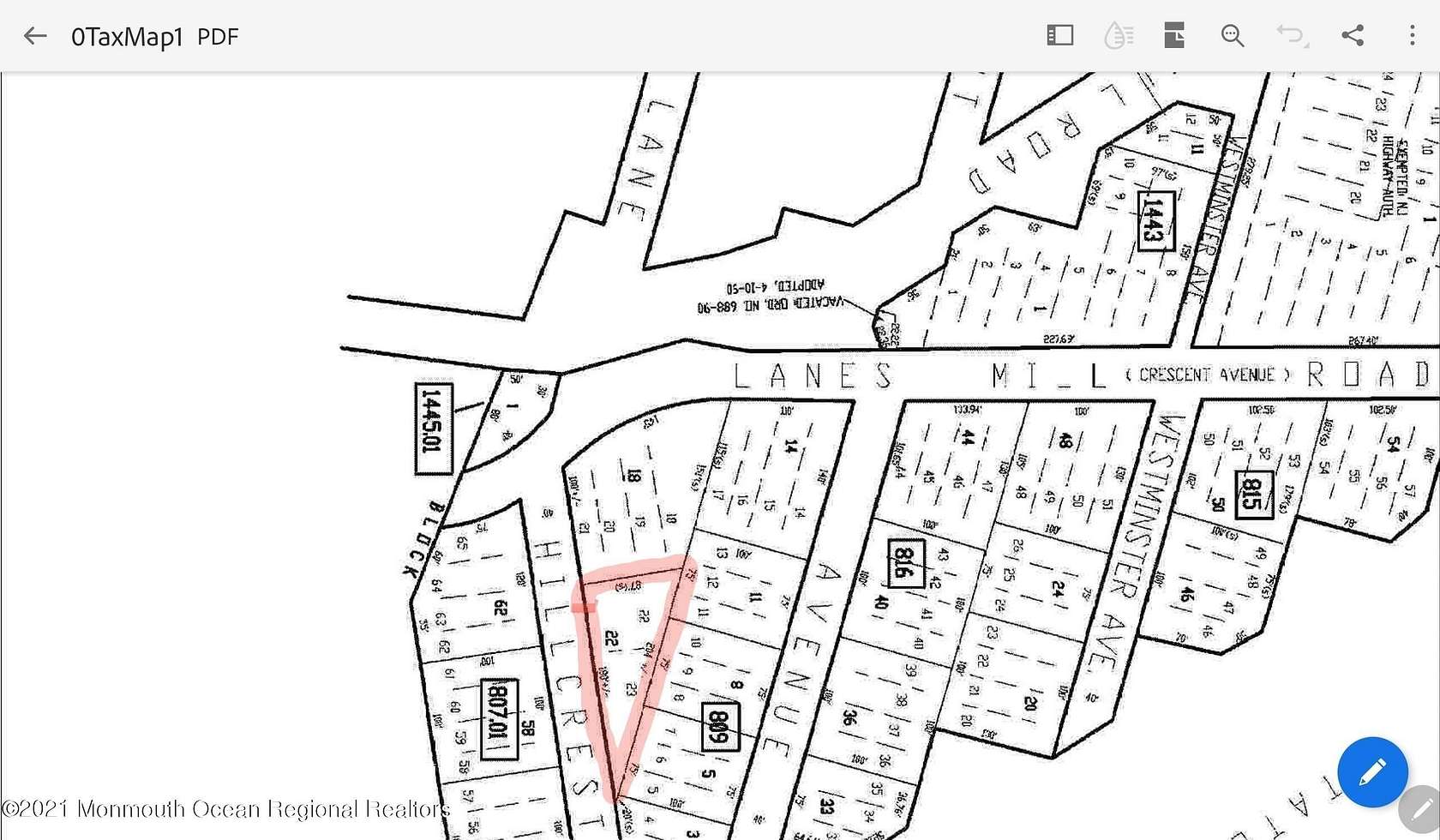 0.18 Acres of Residential Land for Sale in Brick, New Jersey