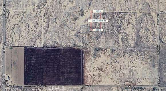 4.976 Acres of Land for Sale in Lancaster, California