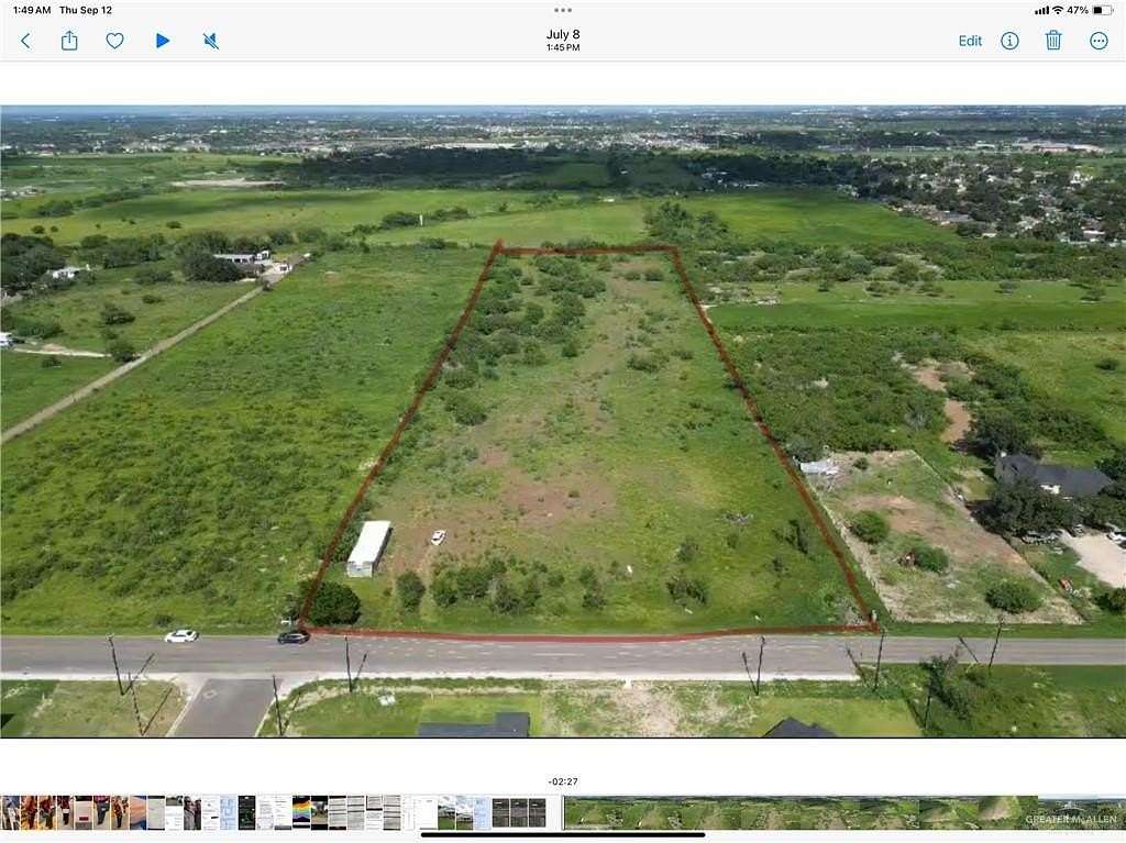 10 Acres of Residential Land for Sale in Alton, Texas