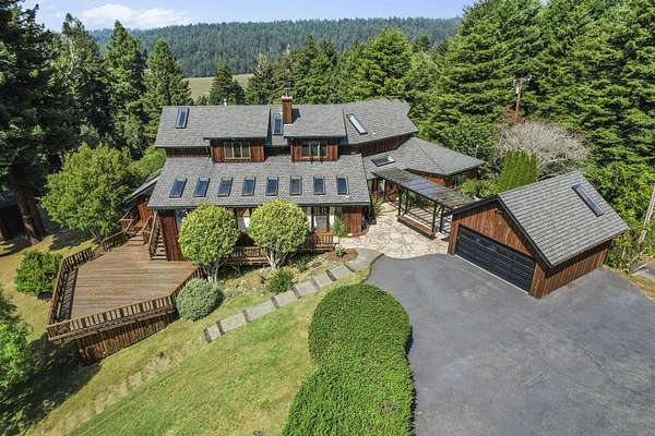 5 Acres of Residential Land with Home for Sale in Elk River, California