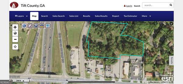 4.45 Acres of Improved Commercial Land for Sale in Tifton, Georgia