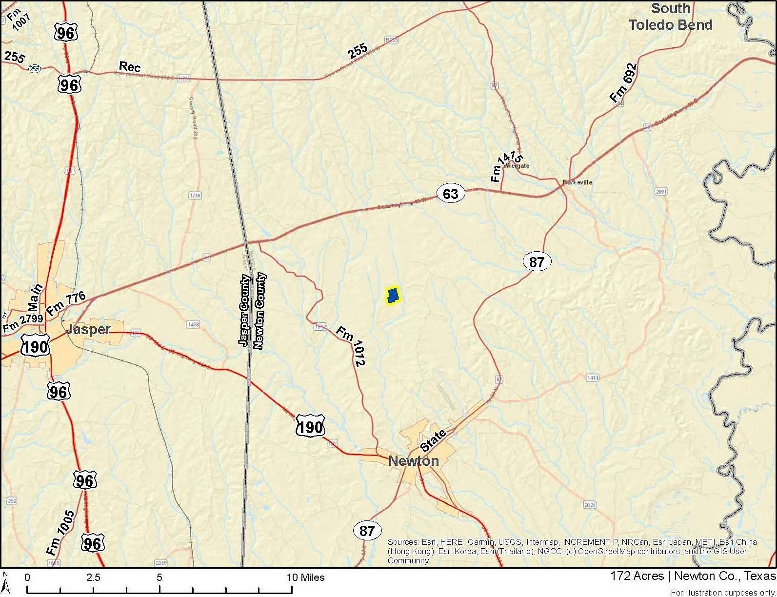 172 Acres of Recreational Land & Farm for Sale in Newton, Texas