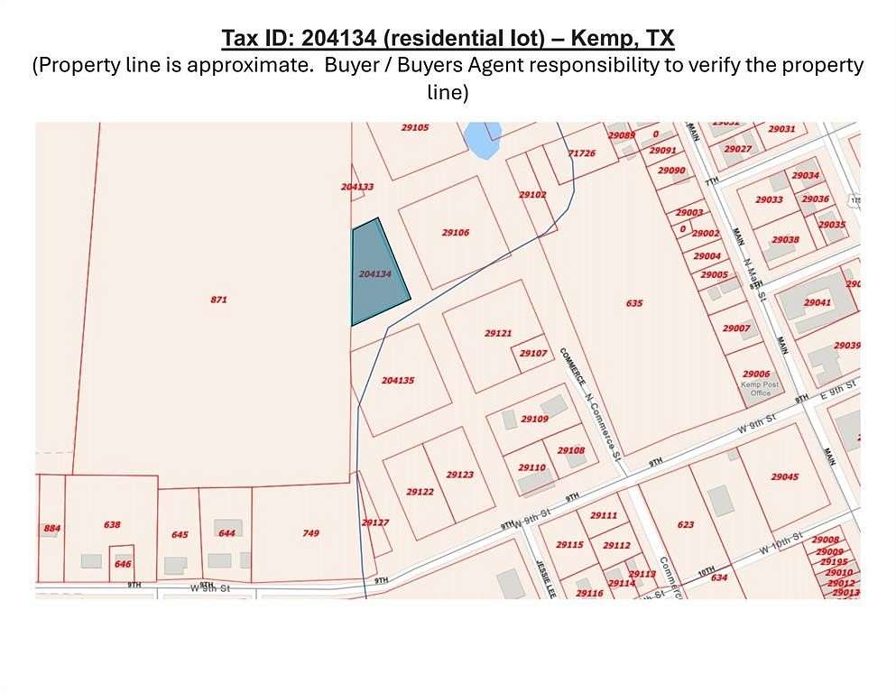 0.49 Acres of Residential Land for Sale in Kemp, Texas