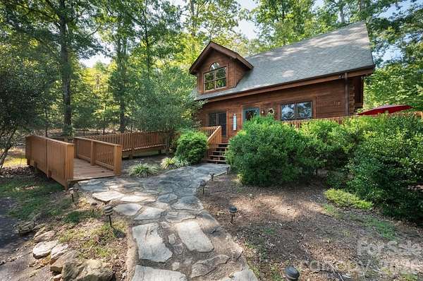3.17 Acres of Land with Home for Sale in Lake Lure, North Carolina