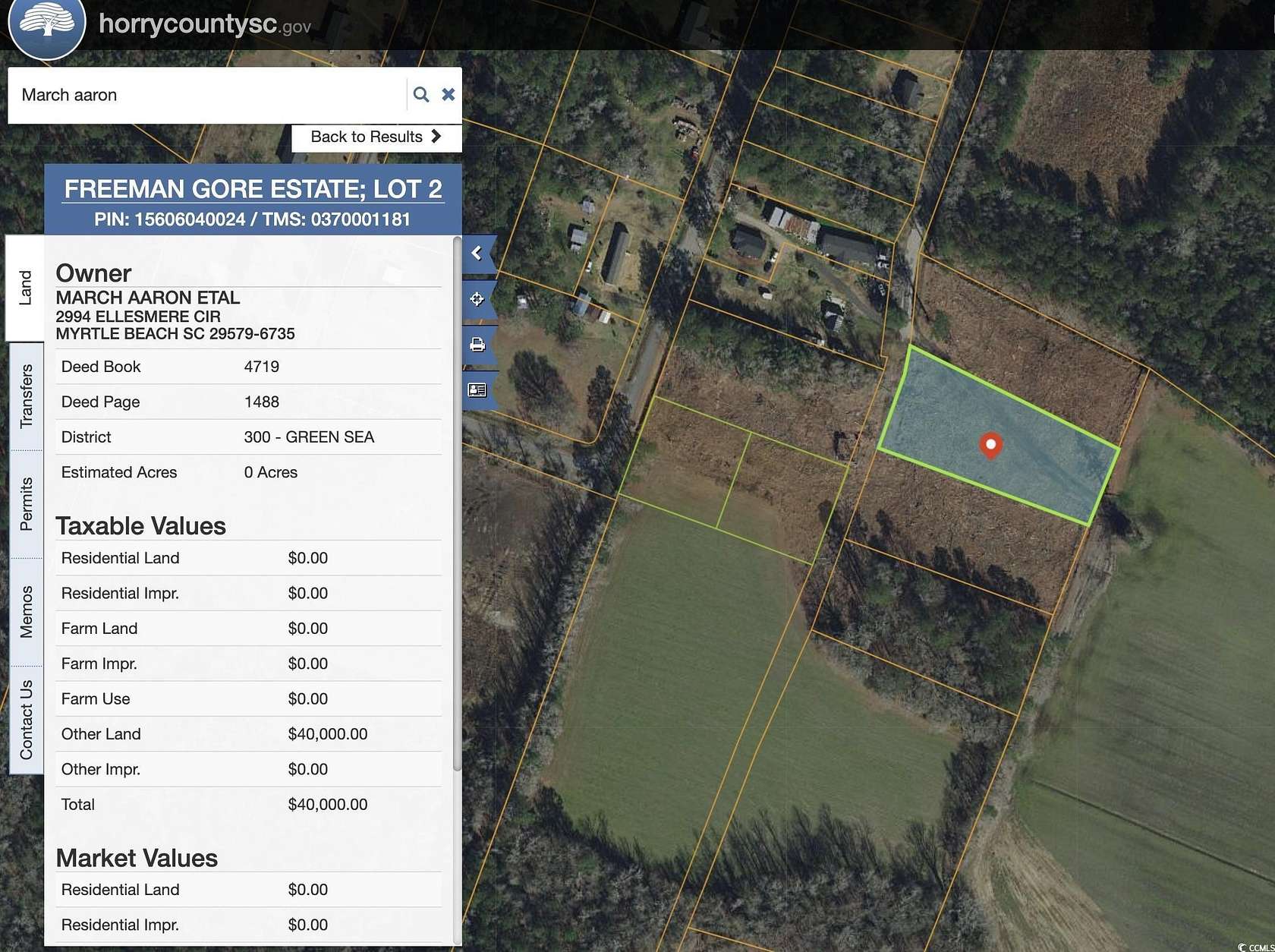 1 Acre of Residential Land for Sale in Loris, South Carolina