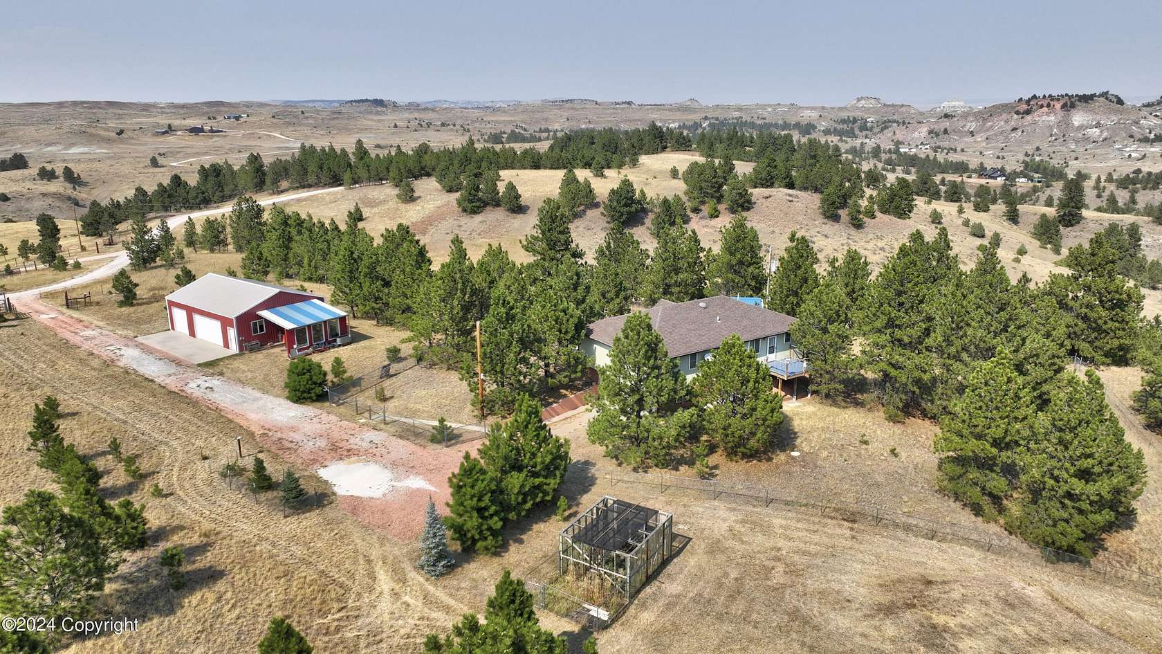 39.42 Acres of Recreational Land with Home for Sale in Rozet, Wyoming